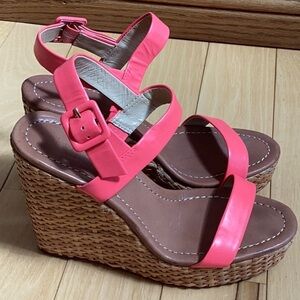 Kate Spade Pink and Tan Wedges for Stylish Comfort